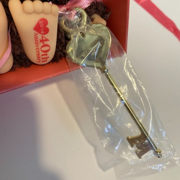 Monchhichi 40th Anniversary Collection Doll Boy Plush Toy Sekiguchi Japan New - Picture 4 of 14